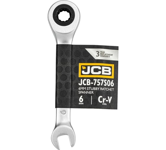 Изображение товара Ключ трещоточный короткий JCB 6мм JCB-757S06(58200)