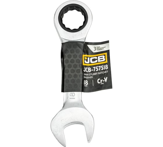 Изображение товара Ключ трещоточный короткий JCB 18мм JCB-757S18(58211)