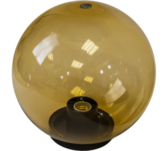 Изображение товара Садово-парковый светильник ЭРА НТУ 011003033 шар, золотистый, D=300 mm Б0048058