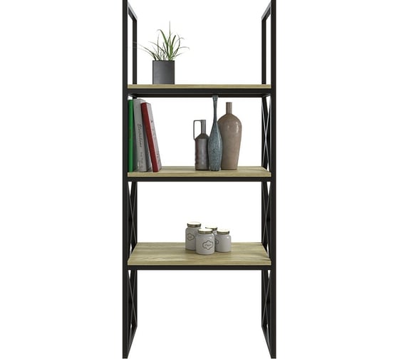 Изображение товара Стеллаж Desk Question лофт DQ Form Fir Black (ШхГхВ 600х300х1400) 10022