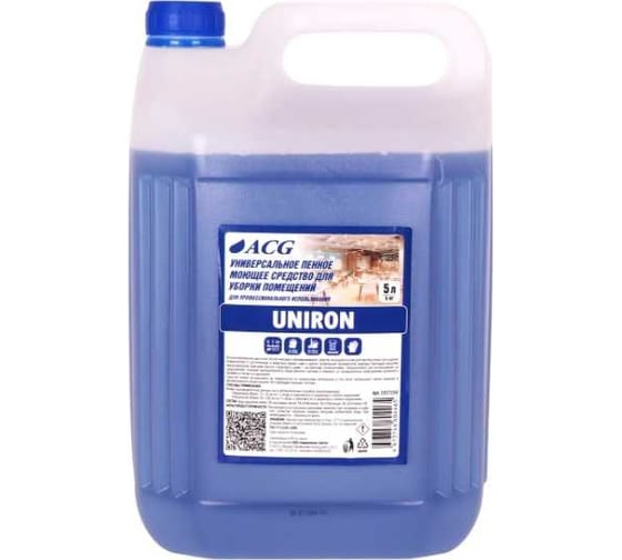 Изображение товара Универсальное пенное моющее средство для уборки помещений ACG UNIRON 5 л, 1 шт. 1027250