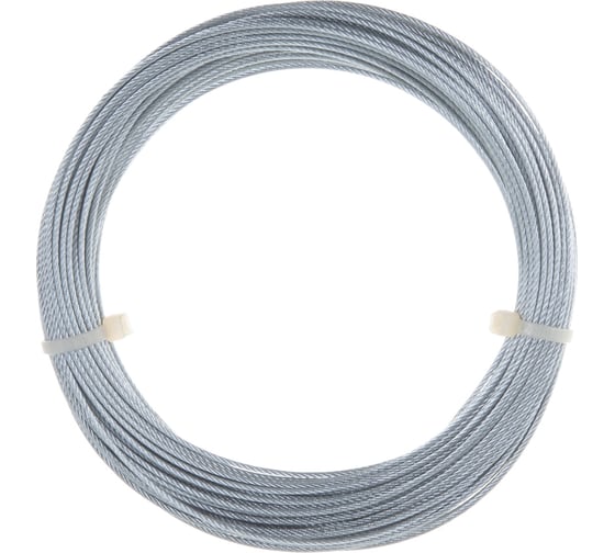 Изображение товара Стальной оцинкованный трос ПАРТНЕР D 1,5 мм 25 м ФАС 17242 25 68
