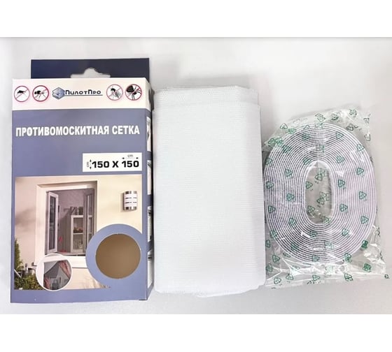 Изображение товара Сетка антимоскитная ПилотПро 1,5x1,5 м, белая 18713