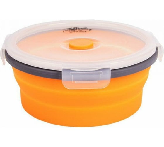 Изображение товара Складной контейнер Tramp с крышкой-защелкой, 800 мл, оранжевый TRC-0871