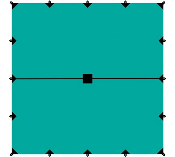 Изображение товара Тент Tramp 6х6м, зеленый TRT-103.04