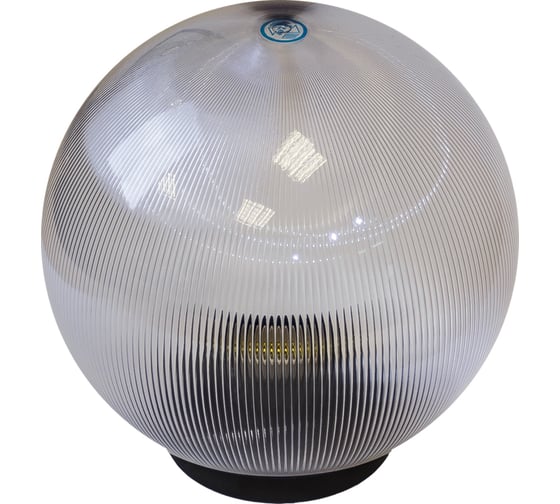 Изображение товара Садово-парковый светильник ЭРА НТУ, 0260202, шар, прозрачный, призма, D200, Б0048052