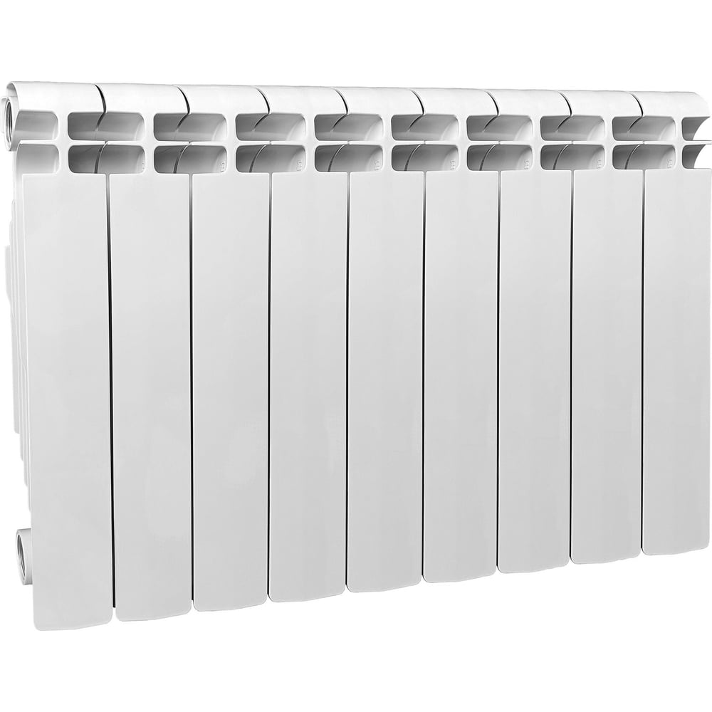 Изображение товара Алюминиевый радиатор отопительный AR1-350/09 с 9 секциями белый