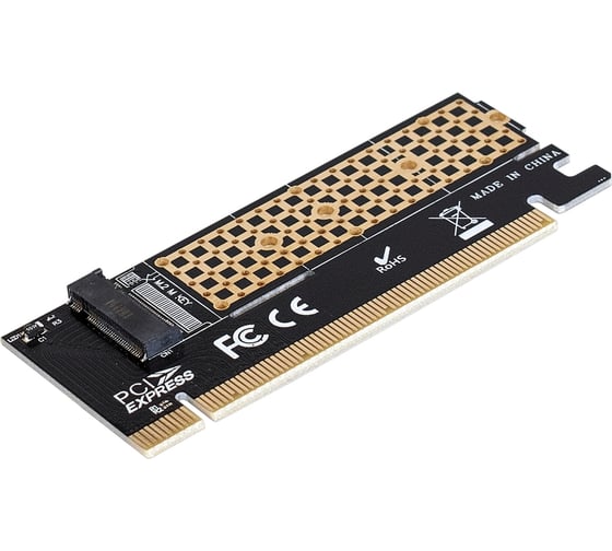 Изображение товара Переходник ExeGate EXE-529 M.2 M key - PCI-E x16 rev.3.0, для установки SSD M.2 M key в слот PCI-E 283709