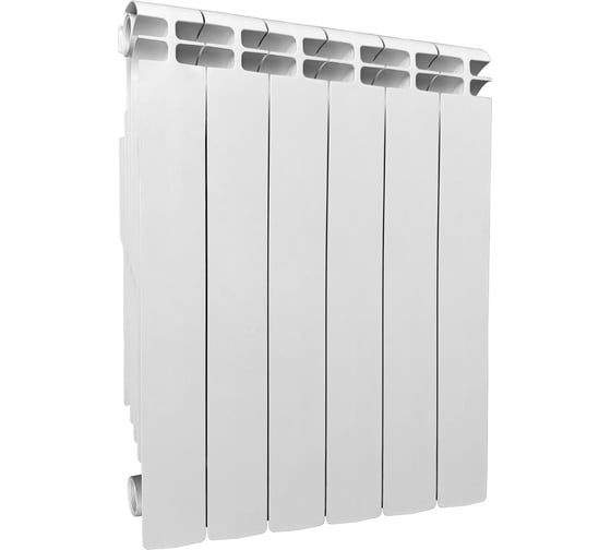 Изображение товара Радиатор алюминиевый Теплоприбор, с межосевым расстоянием 500мм, 6 секций AR1-500/06