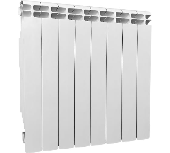 Изображение товара Радиатор алюминиевый Теплоприбор, с межосевым расстоянием 500мм, 8 секций AR1-500/08