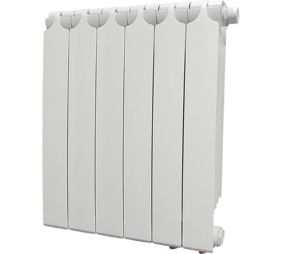 Изображение товара Биметаллический радиатор Теплоприбор, 6 секций, обогрев 11,4 м², БР1-500/06 НПП