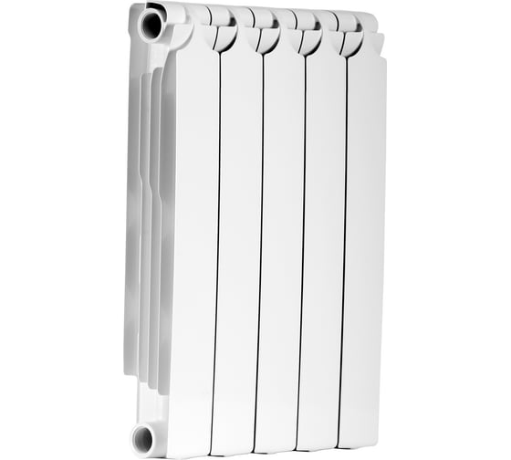 Изображение товара Биметаллический радиатор Теплоприбор, 5 секций, обогрев 9,5 м², BR1-500/05