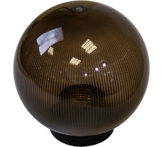 Изображение товара Садово-парковый светильник ЭРА НТУ, 02-60-255, шар дымчатый, призма, D250mm Б0048071