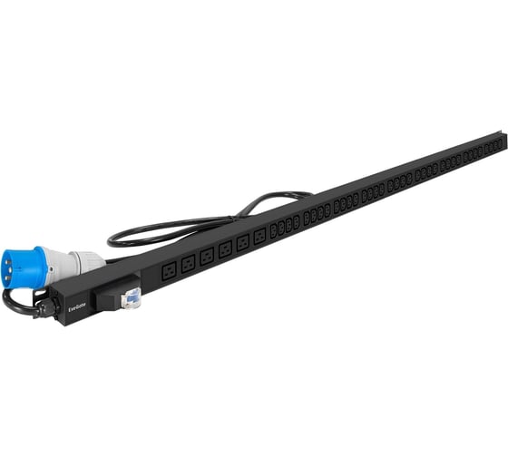 Изображение товара Блок розеток вертикальный ExeGate ServerPro PDU-V636 Al-36C136C19-IEC309-32A-1P 19, 1U, Алюминий, 36 IEC 320 C13, 6 IEC 320 C19, IEC 60309 32A 2P+E, VDE-250V- 296171