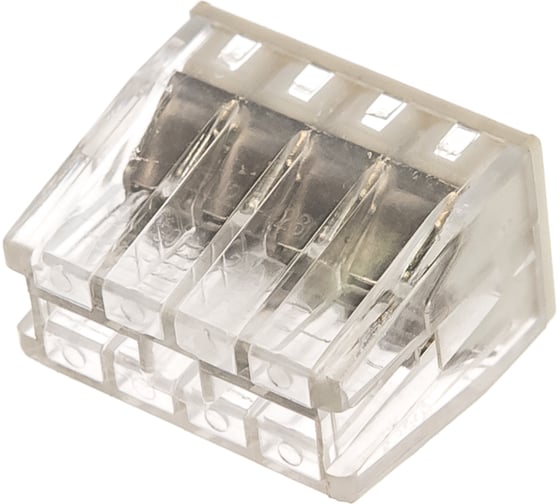 Изображение товара Клемма ЭРА, NO-22439, СМК, компактная, с пастой, серии 248, 8 отверстий, 0,5-2,5 мм2, Б0043957