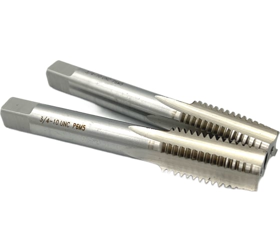 Изображение товара Метчик TORNERI UNC 3/4" 10 нитей Р6М5 комплект из 2-х штук 035375