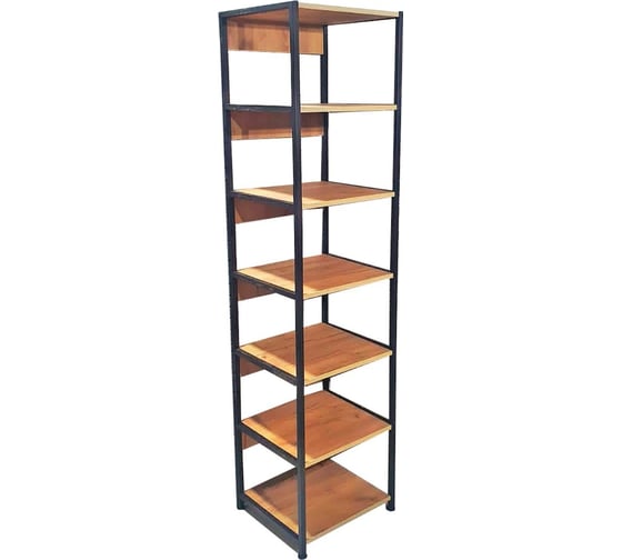 Изображение товара Стеллаж Desk Question лофт DQ SITI малый цвет дуб табачный (ШхГхВ 450х400х1800) 10085