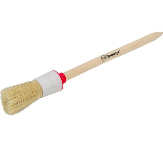 Изображение товара Круглая кисть в пластмассовой оправке Политех № 4 25мм. 1511025