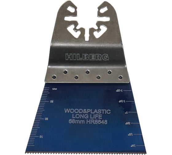 Изображение товара Полотно пильное погружное по древесине и пластику Hilberg WoodPlastic Bi-M 68x40x18tpi HR8648