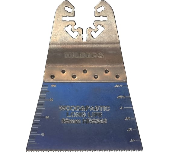 Изображение товара Полотно пильное погружное по древесине и пластику Hilberg WoodPlastic Bi-M 68x40x18tpi HR8648