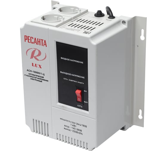 Изображение товара Стабилизатор напряжения Ресанта АСН 1000 Н/1-Ц Lux 63/6/14