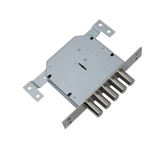 Изображение товара Врезной замок ГАРДИАН 2001Т-4кл. ЗК 202Н п\к вертикальный привод и бронепластина 27016