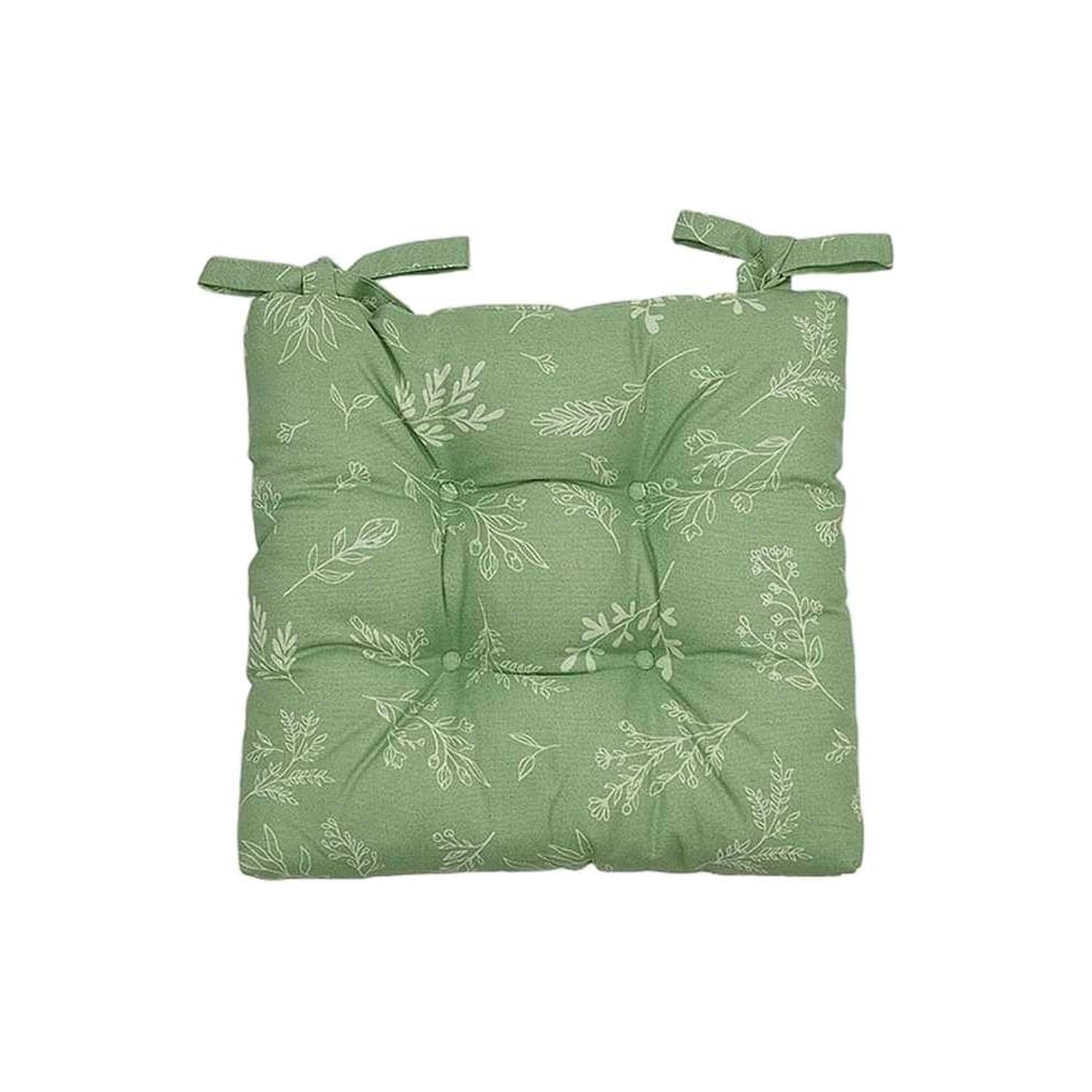 Изображение товара Мягкая сидушка на стул МУЛЬТИДОМ Мильфлёр 40x40 см с креплением на завязках