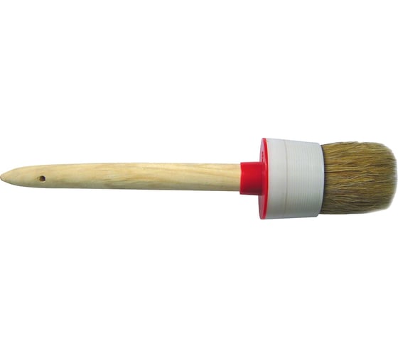 Изображение товара Круглая кисть в пластмассовой оправке Политех №12 45мм. 1511045