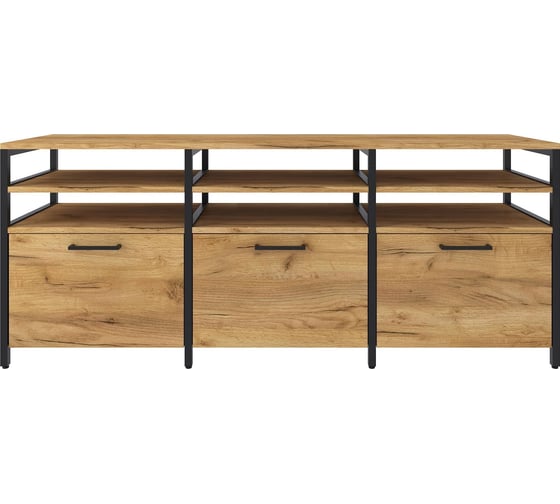 Изображение товара Тумба под ТВ Desk Question лофт DQ серия SITI цвет дуб табачный (ШхГхВ 1500х400х600 мм) 10099