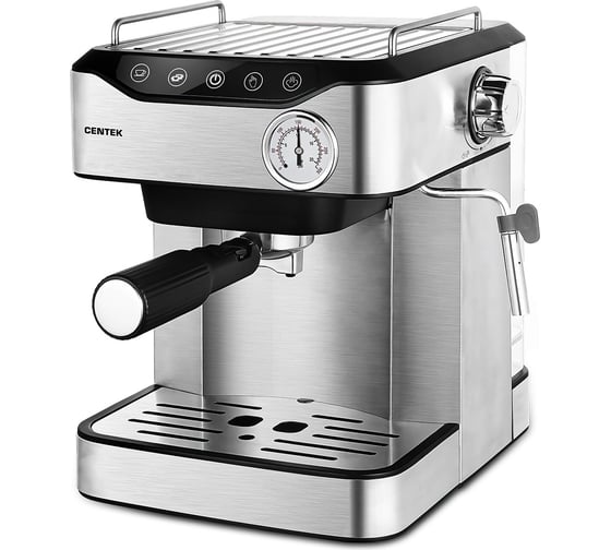 Изображение товара Кофеварка Centek 3в1, эспрессо, 20 бар, капучино + латте, 1600 мл, 850 Вт, сенсор CT-1166