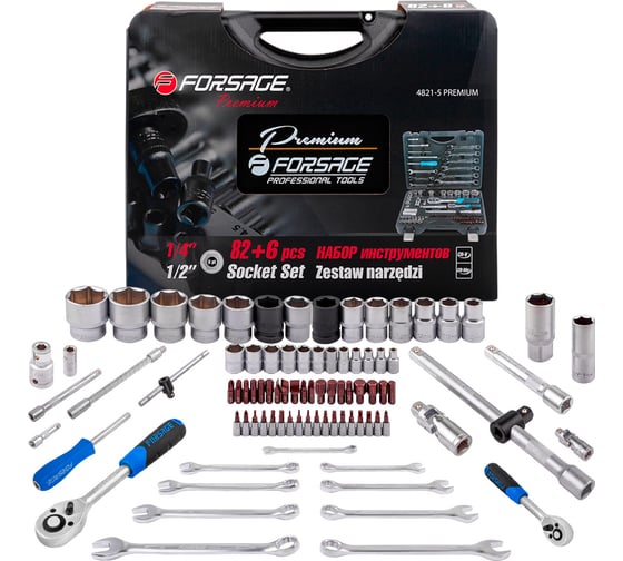 Изображение товара Набор инструментов Forsage PREMIUM 82+6 предмета F-4821-5 PREMIUM(27804)
