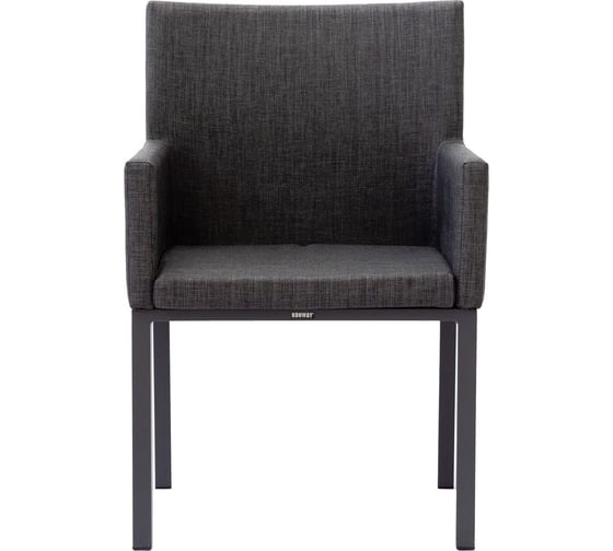 Изображение товара Садовое кресло ООО "Фотон" Konway Alicante с подушкой, алюминий/текстилен, цвет антрацит MB-4051