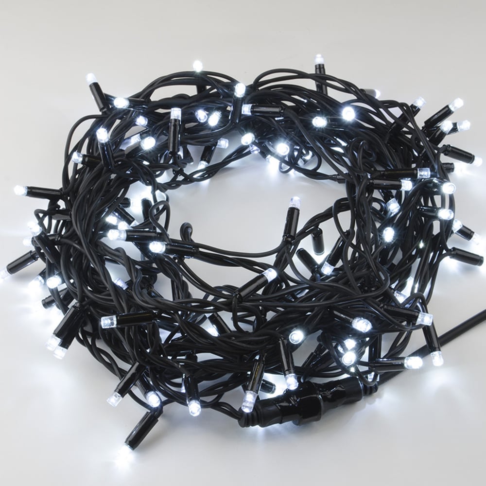 Изображение товара Светодиодная гирлянда с эффектом мерцания Uniel, ULD-S1000-120/TBK, WHITE, IP67, 10м UL-00003944