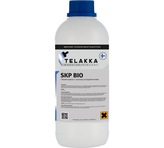 Изображение товара Смывка краски с пластика на водной основе Telakka SKP BIO 1л 4673763647438
