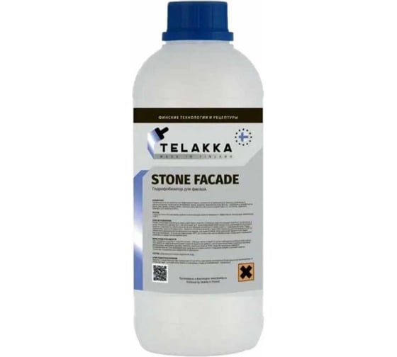 Изображение товара Гидрофобизатор пропитка для фасада Telakka GIDROFOB STONE FACADE 1л 4673763647285