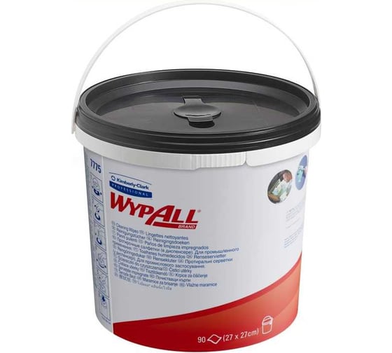 Изображение товара Протирочные салфетки Kimberly-Clark WYPALL* в ведре 1 ведро по 90 салф 7775