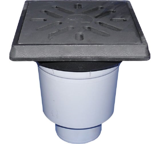 Изображение товара Дворовый трап HL вертикальный выпуск, максимальная нагрузка до 15 тонн, DN110 HL 606.1/1