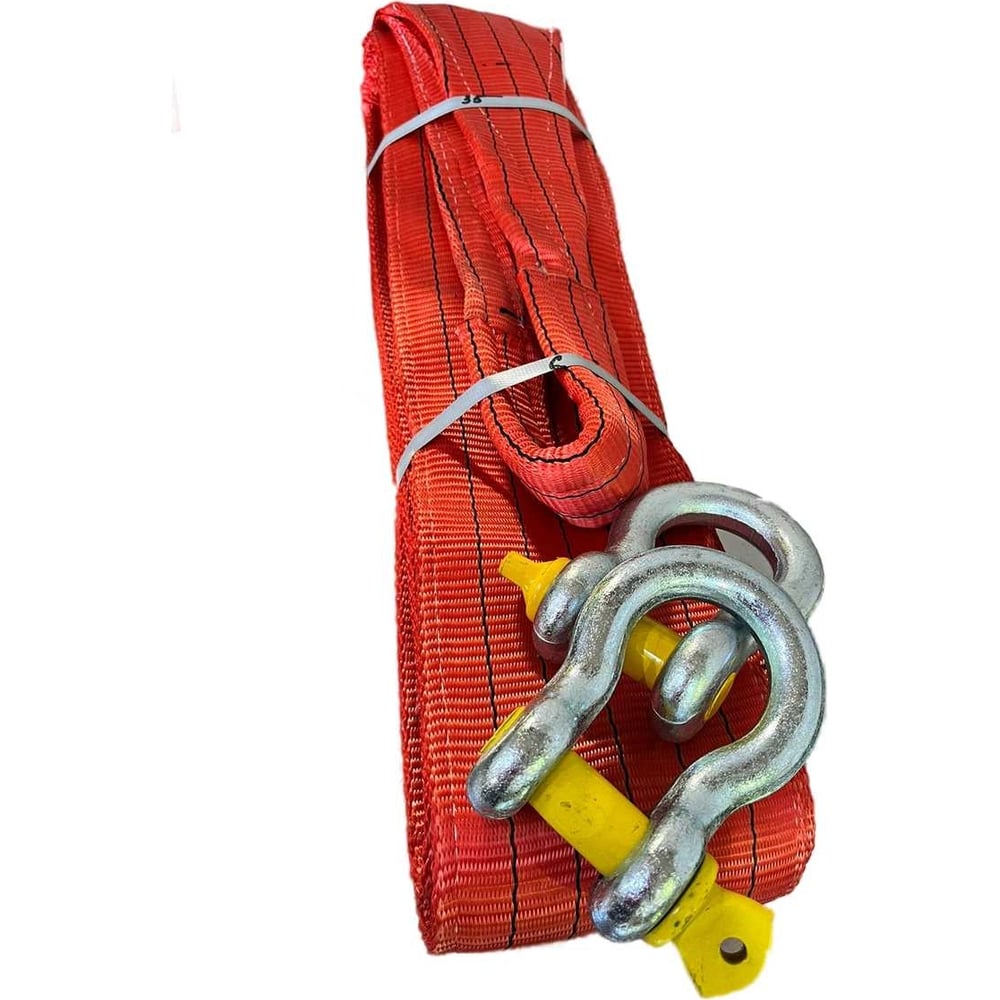 Изображение товара Буксировочный текстильный трос Строп-Стор 150 мм 35 т 8 м в чехле