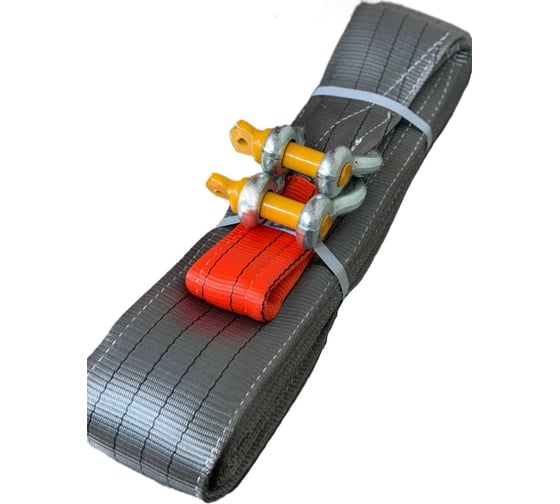 Изображение товара Трос буксировочный текстильный Строп-Стор 120 мм, 28 т, 10 м, скоба-скоба S100226