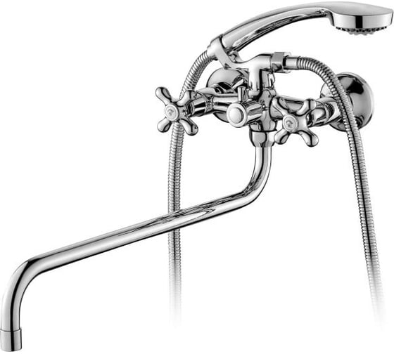 Изображение товара Смеситель для ванной Elghansa двухвентильный, с душевым комплектом 2702754-R
