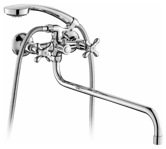 Изображение товара Смеситель для ванной Elghansa двухвентильный, с душевым комплектом, левый 2702754-L