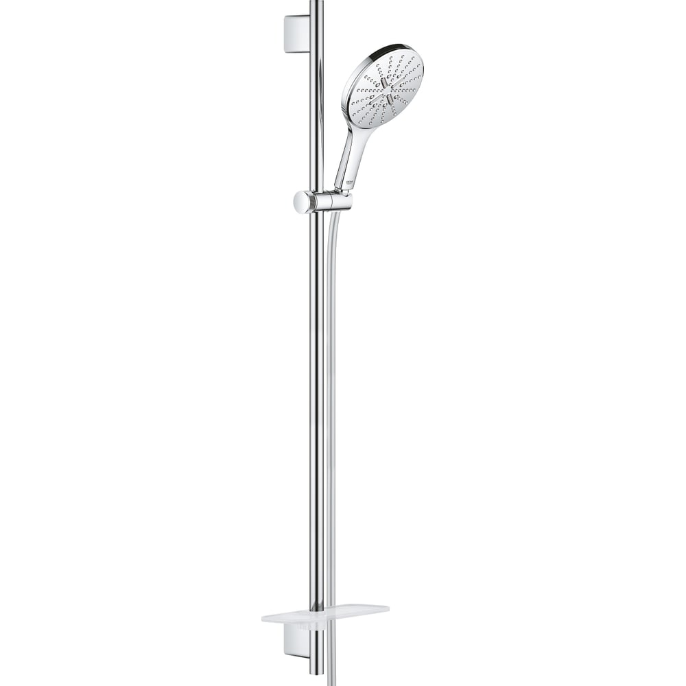 фото Душевой гарнитур grohe rainshower smartactive 150 ручной душ, душевая штанга, полочка, 26594000