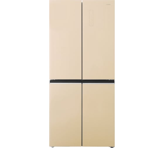 Изображение товара Холодильник Centek NF Beige Glass total 415 л (148 л/267 л), стекло, 4 двери CT-1744 Beige