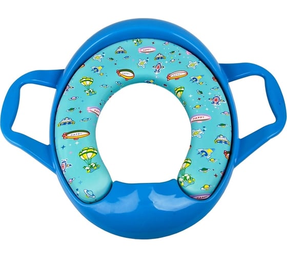 Изображение товара Сиденье для унитаза Delphinium BY-3-1038 детское, ручки голубые 105028