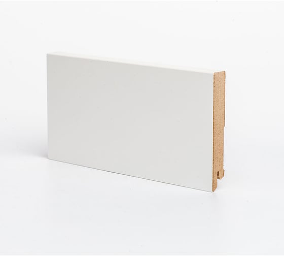 Изображение товара Плинтус напольный Ликорн МДФ W 06-100 Белый 100x16x2050 мм P.1.3.06.1.100.16.D