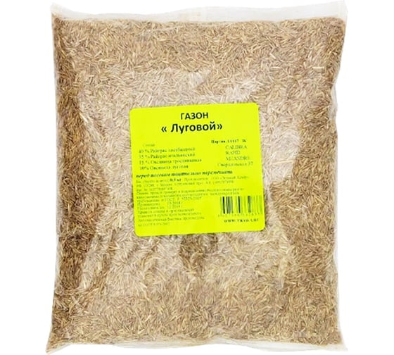 Изображение товара Семена газона Зеленый Ковер Луговой 0.9 кг 4607160332833