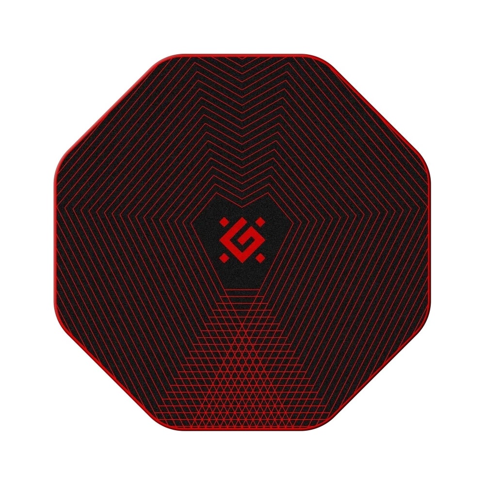 Изображение товара Напольный игровой ковер DEFENDER Tekta 1160х1160 мм шестиугольник черный красный