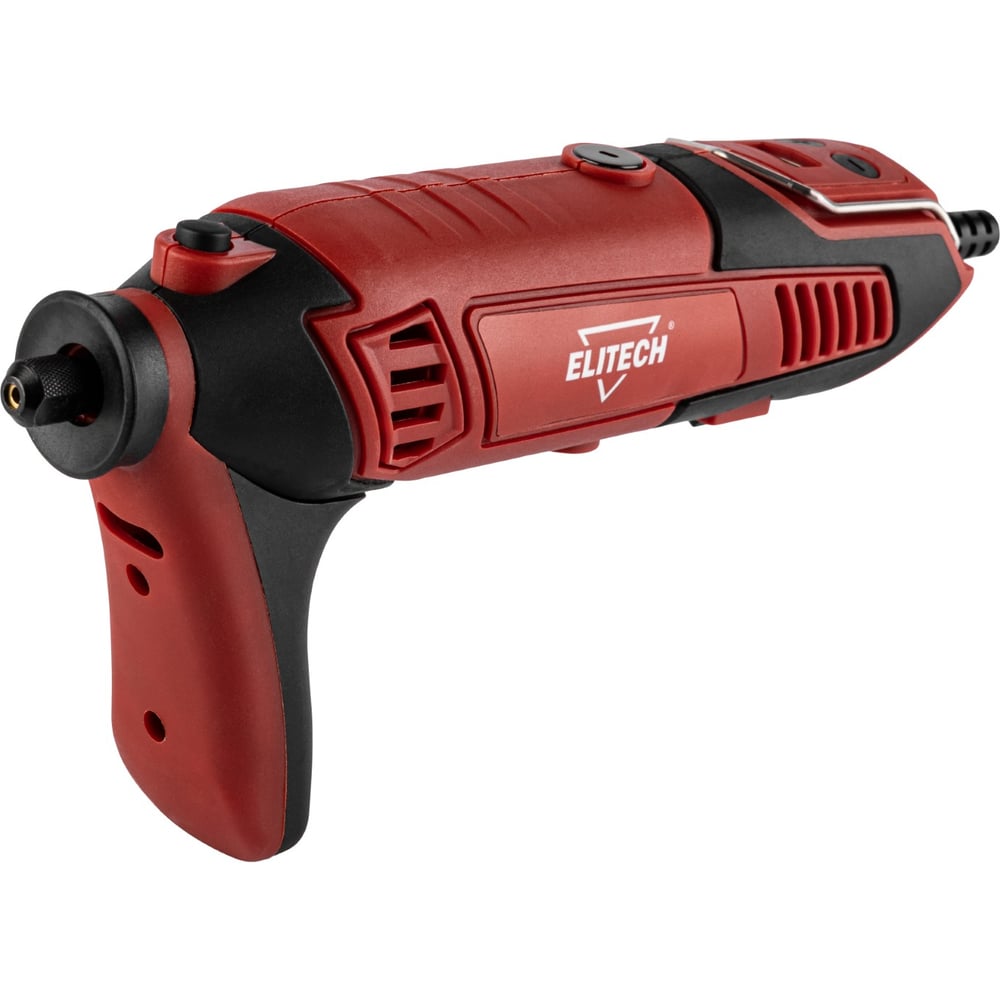 Изображение товара Шлифмашина прямая Elitech МПШ 0170Э (170Вт, цанга 2,4/3,2, 120 насадок, дисплей) 204511