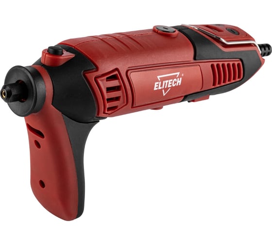 Изображение товара Шлифмашина прямая Elitech МПШ 0170Э (170Вт, цанга 2,4/3,2, 120 насадок, дисплей) 204511
