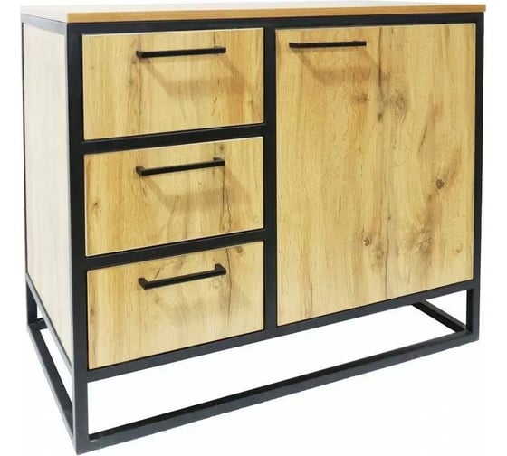 Изображение товара Тумба Desk Question 80 лофт DQ серия Brown, дуб табачный 10043